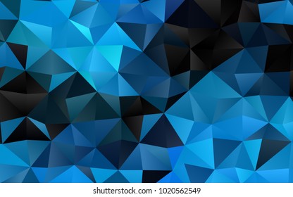 Light BLUE vector blurry triangle background. Colorful illustration in abstract style with gradient. The completely new template can be used for your brand book.