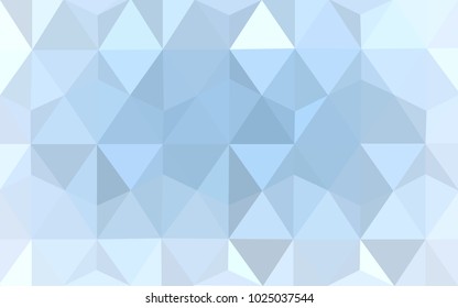 Light BLUE vector blurry triangle background design. Geometric background in Origami style with gradient. 