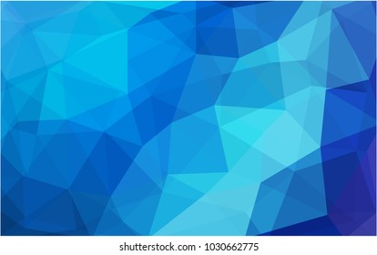 Light BLUE vector blurry triangle background design. Geometric background in Origami style with gradient. 