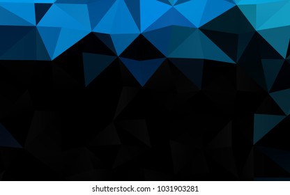 Light BLUE vector blurry triangle template. Creative illustration in halftone style with gradient. A completely new template for your business design.