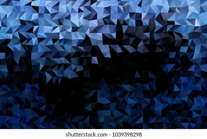 Light BLUE vector blurry triangle template. Geometric illustration in Origami style with gradient.  The completely new template can be used for your brand book.