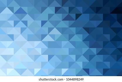 Light BLUE vector blurry triangle template. Geometric illustration in Origami style with gradient.  Brand-new design for your business.