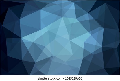 Light BLUE vector blurry triangle background design. Geometric background in Origami style with gradient. 