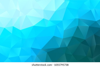 Light BLUE vector blurry triangle template. An elegant bright illustration with gradient. The elegant pattern can be used as part of a brand book.