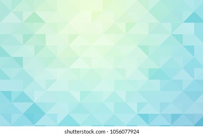 Light BLUE vector blurry triangle background. Creative illustration in halftone style with gradient. A completely new design for your business.