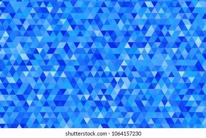 Light BLUE vector blurry triangle template. Glitter abstract illustration with an elegant design. Triangular pattern for your business design.