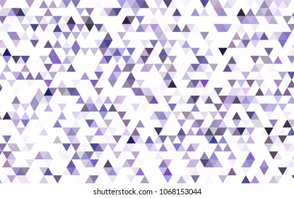 Light BLUE vector blurry triangle template. Creative geometric illustration in Origami style with gradient. The textured pattern can be used for background.