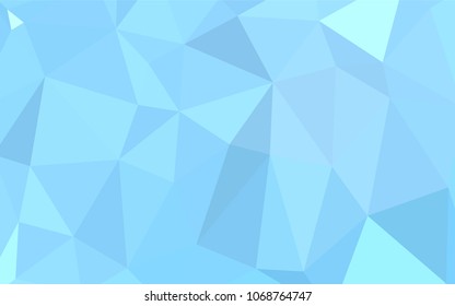 Light BLUE vector blurry triangle texture. Modern geometrical abstract illustration with gradient. Triangular pattern for your business design.