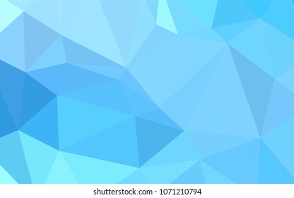 Light BLUE vector blurry triangle template. Modern geometrical abstract illustration with gradient. Textured pattern can be used for background.