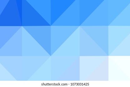 Light BLUE vector blurry triangle texture. Shining colored illustration in a new style. Textured pattern can be used for background.