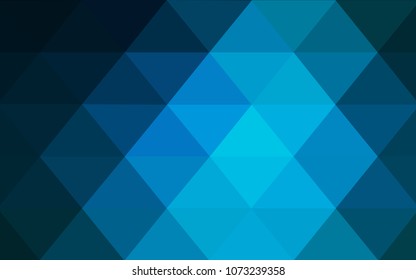 Light BLUE vector blurry triangle background design. Geometric background in Origami style with gradient. 