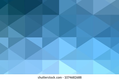 Light BLUE vector blurry triangle template. Polygonal abstract illustration with gradient. That new template can be used for your brand book.