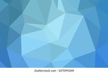 Light BLUE vector blurry triangle pattern. Modern geometrical abstract illustration with gradient. Brand-new style for your business design.