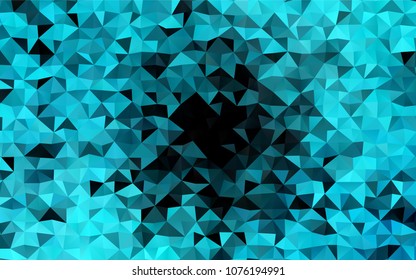 Light BLUE vector blurry triangle pattern. Colorful abstract illustration with gradient. The completely new template can be used for your brand book.