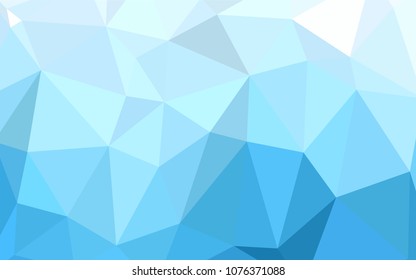 Light BLUE vector blurry triangle template. Creative illustration in halftone style with gradient. That new template can be used for your brand book.
