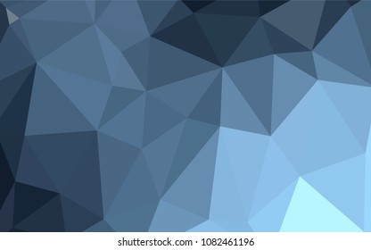 Light BLUE vector blurry triangle texture. A sample with polygonal shapes. A new texture for your design.