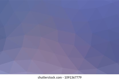 Light BLUE vector blurry triangle pattern. Creative illustration in halftone style with gradient. Triangular pattern for your business design.