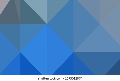 Light BLUE vector blurry triangle texture. Glitter abstract illustration with an elegant design. That pattern can be used as a part of a brand book.