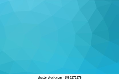 Light BLUE vector blurry triangle template. A completely new color illustration in a vague style. Triangular pattern for your business design.