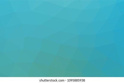 Light BLUE vector blurry triangle template. Creative geometric illustration in Origami style with gradient. A completely new template for your business design.