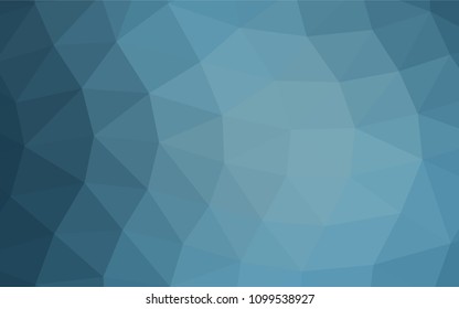 Light BLUE vector blurry triangle pattern. Geometric illustration in Origami style with gradient.  The textured pattern can be used for background.