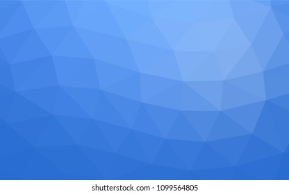 Light BLUE vector blurry triangle template. An elegant bright illustration with gradient. The best triangular design for your business.