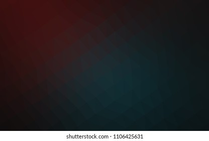 Light BLUE vector blurry triangle template. Creative illustration in halftone style with gradient. The textured pattern can be used for background.