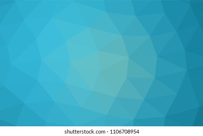Light BLUE vector blurry triangle background. Creative illustration in halftone style with gradient. Brand new style for your business design.