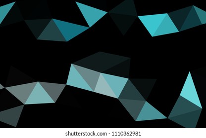 Light BLUE vector blurry blurry triangle. Shining colored illustration in a Brand new style. A completely new template for your business design.