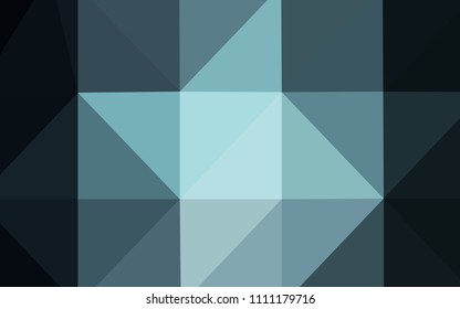 Light BLUE vector blurry triangle pattern. A completely new color illustration in a  polygonal style. A completely new design for your business.