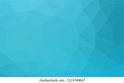 Light BLUE vector blurry triangle pattern. An elegant bright illustration with gradient. The completely new template can be used for your brand book.