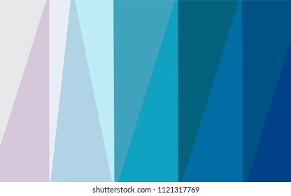 Light BLUE vector blurry triangle template. Shining polygonal illustration, which consist of triangles. That new template can be used for your brand book.