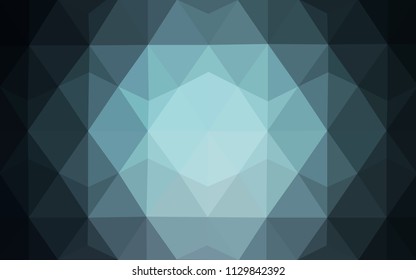 Light BLUE vector blurry triangle background design. Geometric background in Origami style with gradient. 