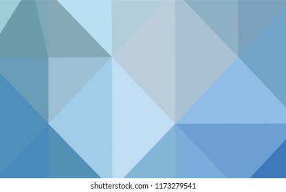 Light BLUE vector blurry triangle texture. Creative illustration in halftone style with gradient. A completely new design for your business.