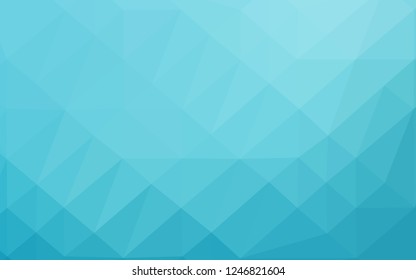 Light BLUE vector blurry triangle texture. Brand new colorful illustration in with gradient. Brand new style for your business design.