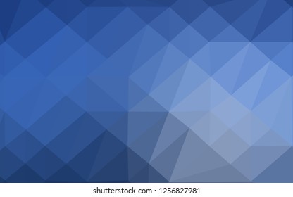 Light BLUE vector blurry triangle pattern. A completely new color illustration in a vague style. New texture for your design.
