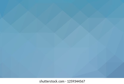 Light BLUE vector blurry triangle template. Shining illustration, which consist of triangles. Template for your brand book.