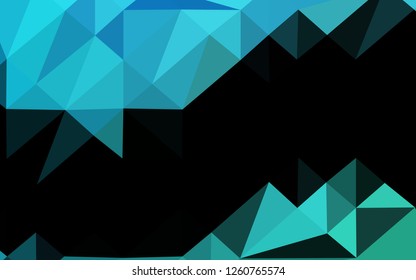 Light BLUE vector blurry triangle template. Glitter abstract illustration with an elegant design. Template for a cell phone background.