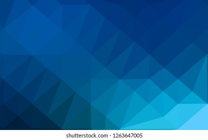 Light BLUE vector blurry triangle texture. Modern geometrical abstract illustration with gradient. Brand new style for your business design.