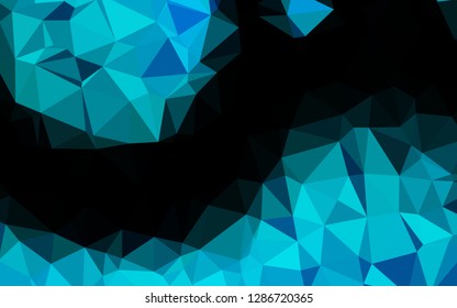 Light BLUE vector blurry triangle texture. Creative illustration in halftone style with gradient. Brand new style for your business design.
