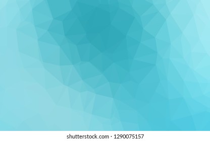 Light BLUE vector blurry triangle texture. Triangular geometric sample with gradient.  The best triangular design for your business.