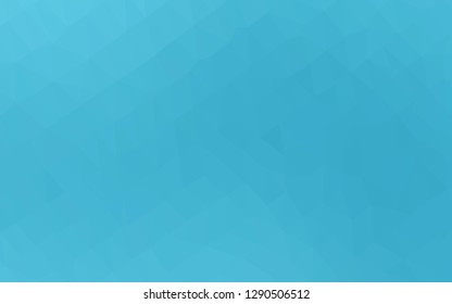 Light BLUE vector blurry triangle pattern. Glitter abstract illustration with an elegant design. The best triangular design for your business.