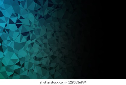 Light BLUE vector blurry triangle pattern. A vague abstract illustration with gradient. Completely new design for your business.