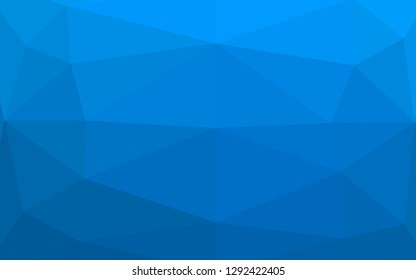 Light BLUE vector blurry triangle pattern. Modern geometrical abstract illustration with gradient. Template for a cell phone background.