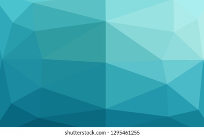 Light BLUE vector blurry triangle texture. Triangular geometric sample with gradient.  Template for a cell phone background.
