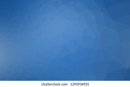 Light BLUE vector blurry triangle template. Glitter abstract illustration with an elegant design. Brand new style for your business design.
