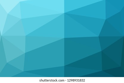 Light BLUE vector blurry triangle pattern. A sample with polygonal shapes. Polygonal design for your web site.
