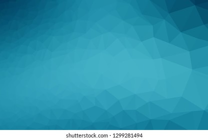 Light BLUE vector blurry triangle template. Glitter abstract illustration with an elegant design. Triangular pattern for your business design.