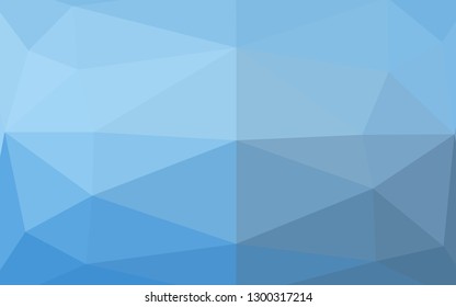 Light BLUE vector blurry triangle template. An elegant bright illustration with gradient. The best triangular design for your business.