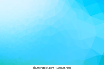 Light BLUE vector blurry triangle template. A vague abstract illustration with gradient. Textured pattern for background.